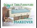 Dollar Tree to Luxury Miniature Furniture Makeover DIY Coastal Bench