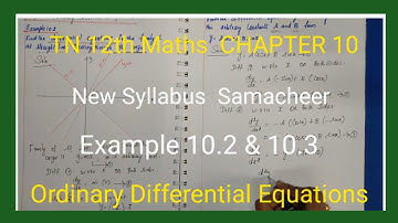 Class 12 | Chapter 10 Example 10.2 & 10.3  | TN New Syllabus | vrrmathstuition |