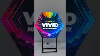 Vivid Hex Backlit Display | LED Lighting That Makes Your Brand Pop