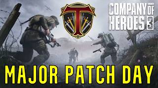 Company of Heroes 3: MAJOR PATCH DAY/GAME UPDATE! Blobbing Nerfed & More