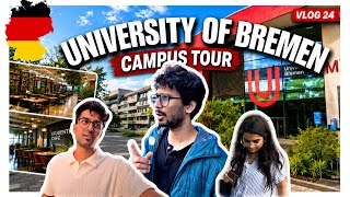 University of Bremen Campus Tour 🇩🇪 | Student Life, Library, Cafeteria & Expenses | Vlog 24