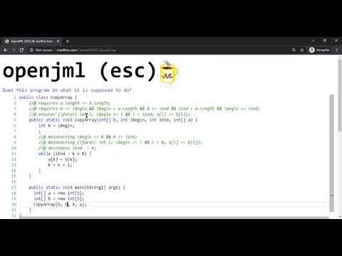Formal Verification of Java Programs using JML - Part 1 - YouTube