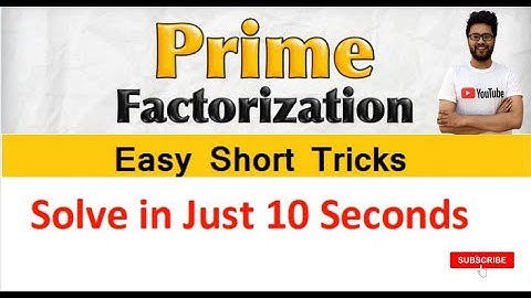 Prime Factor short trick l Prime Factorisation method l Trick to solve Prime Factors l School maths