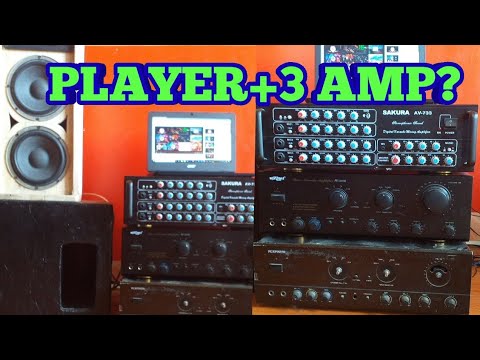 HOW TO CONNECT PLAYER AND 3 AMP(SAKURA 733, KONZERT 502 N PLATINUM 502)