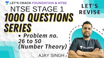 Problem 26 to 50 Number Theory | 1000 Problems Series | Let