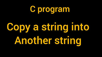 C program to copy string without strcpy() library function