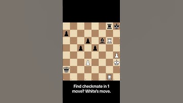 Find checkmate in 1 move? White