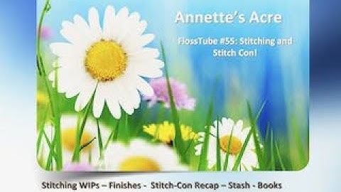 FlossTube #55: Stitching and Stitch-Con