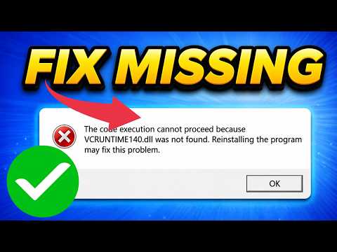 How To Fix Missing VCRUNTIME140.dll Error on Windows 10/11 (2026)