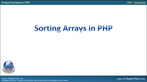 31019 - Sorting Arrays in PHP