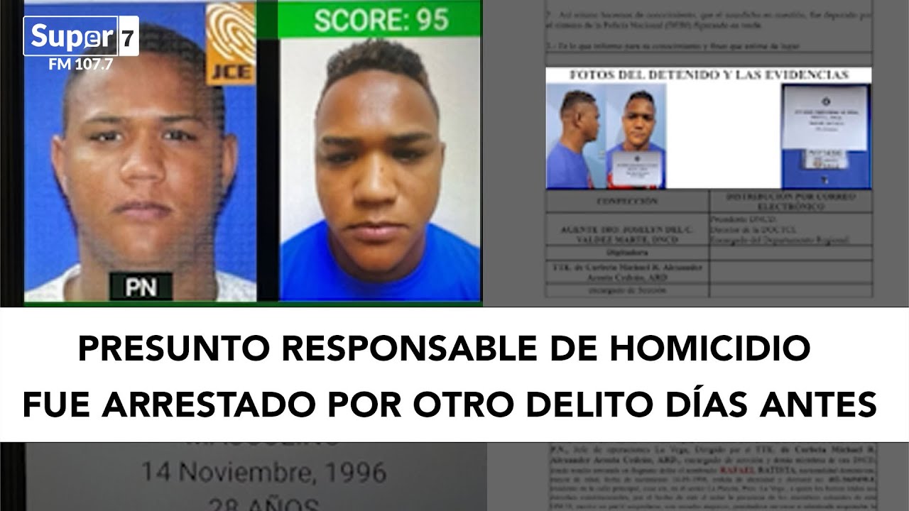 Presunto responsable de doble homicidio fue arrestado por otro delito días antes