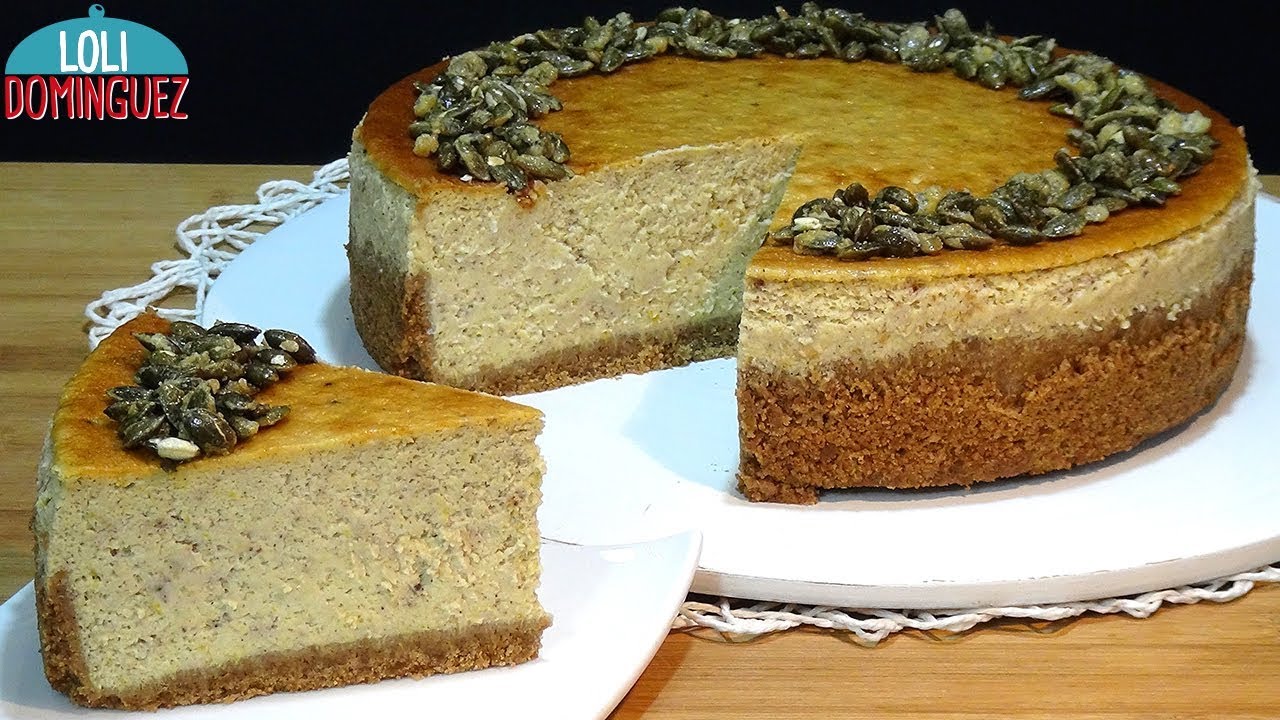 TARTA DE QUESO CON CALABAZA (ZAPALLO) FÁCIL- Pumpkin cheesecake. Recetas, tutorial. Loli Domínguez