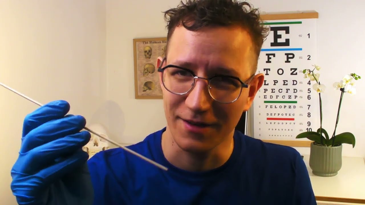 ASMR Trigeminal Nerve Exam / Can I Touch Your Face? | Cranial Nerve Exam pt. 4