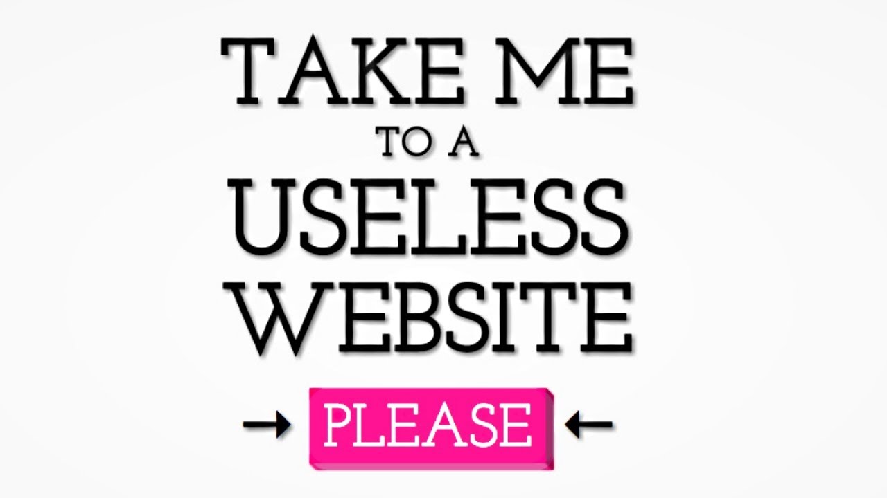 useless websites game online