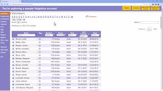 Use the Find Fields, and the Advanced Options, to Locate Volunteer Records