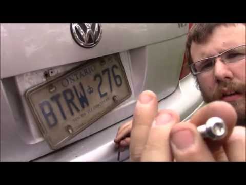 How To Repair License Plate Mounting on Volkswagen MK4 Trunk