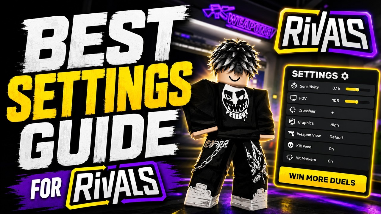 Bro Setting Rivals BEST SETTINGS GUIDE FOR ROBLOX RIVALS!!!! - YouTube