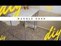 Cheap DIY Home Decor: How to make a faux Marble Table! Cheap DIY Home Decor: How to make a faux Marble Table!