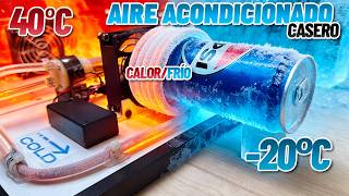¡Fabrica un Aire Acondicionado GRATIS! ❄️DIY ¡ENFRÍA Y CALIENTA!