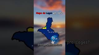 Mapa de Lages em 1872 #shorts