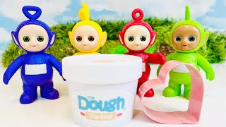 TELETUBBIES Make a Heart with Candies Play Dough Scented Bubblegum Best Toys Videos for Kids!