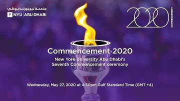 New York University Abu Dhabi 2020 Commencement
