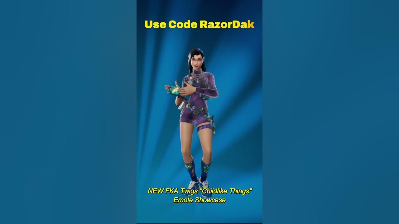 NEW FKA Twigs "Childlike Things" Emote Showcase | #fortnite #gaming #shorts