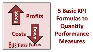 5 Basic KPI Formulas to Quantify Performance Measures