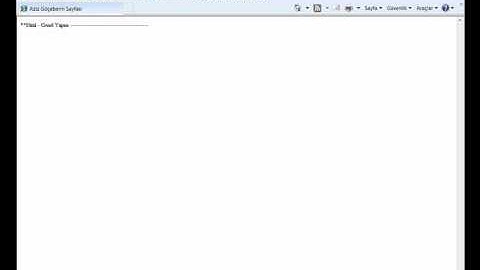 Html Video Ders  2-  Html Sayfasının Genel Yapısı