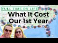 How Much it Cost to Live in an RV Full Time [1 Year RV Budget Review]