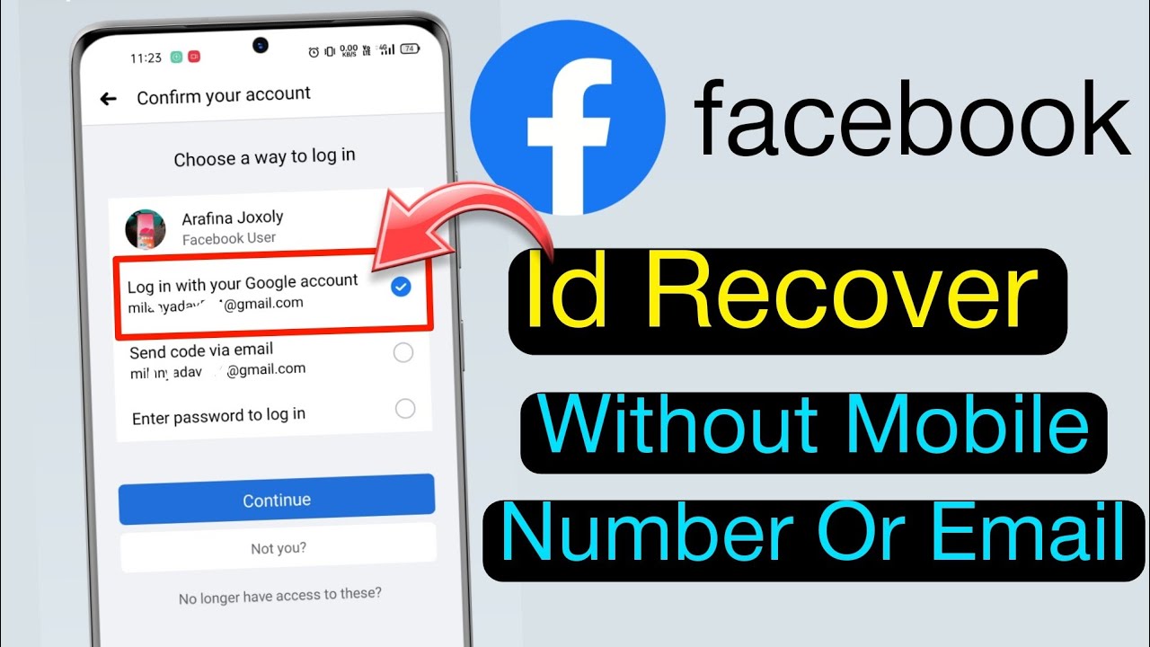 facebook account recovery without email and phone number YouTube