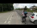 Cyclist insults a car driver and then watch what he goes and does