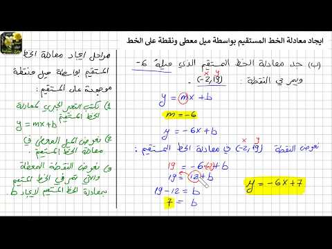 فيديو: كيف تجد نقطة على خط مستقيم