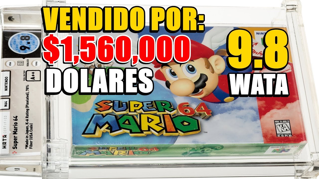 Super Mario 64' intacto é vendido em leilão por US$ 1,56 milhão