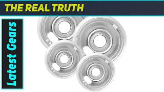 4-Piece Drip Pans Set: GE Stove Upgrade You Didn't Know You Needed