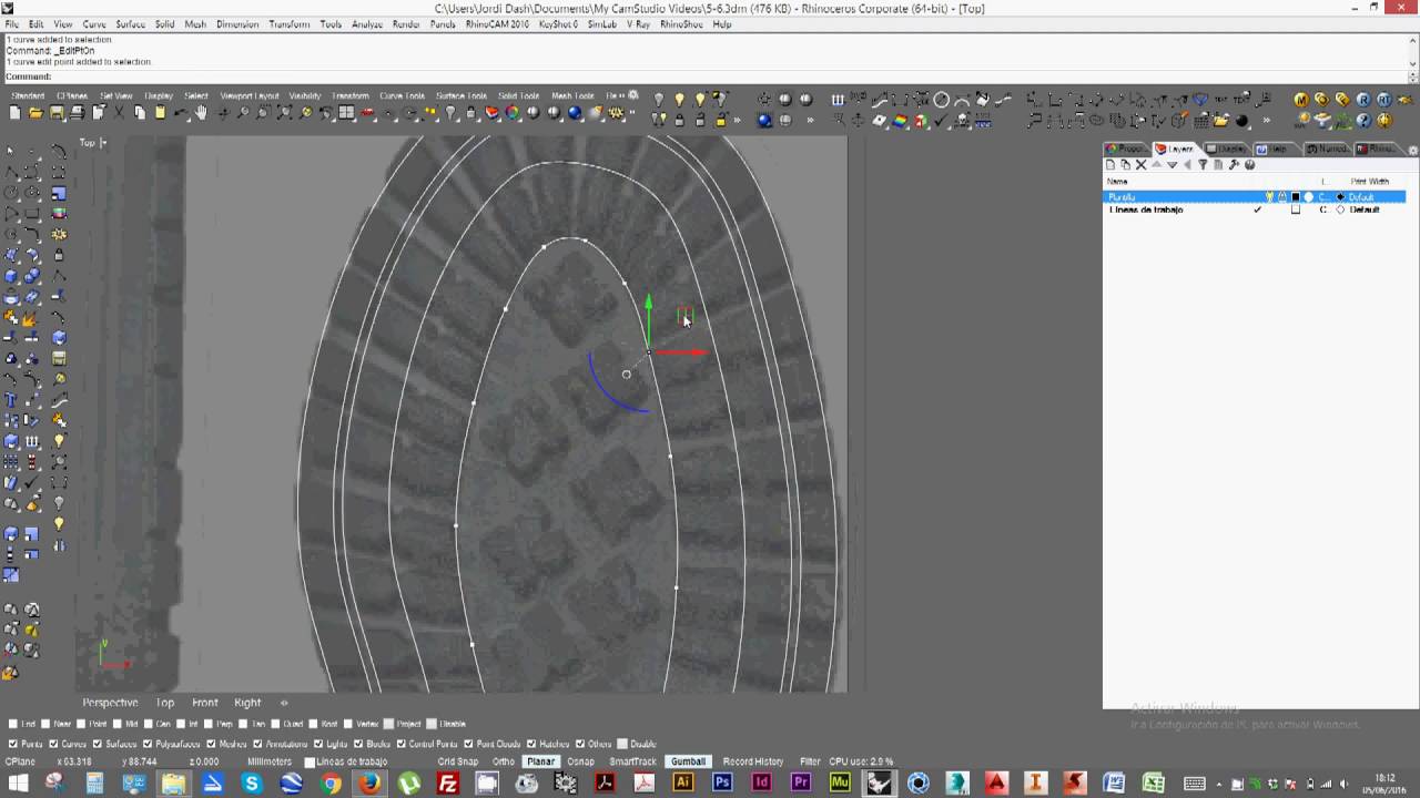 TUTORIAL RHINOCEROS 3D (4.1 SUELA DE ZAPATO) YouTube