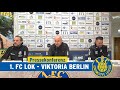 Pressekonferenz nach dem Punktspiel gegen Viktoria Berlin am 03.02.2023