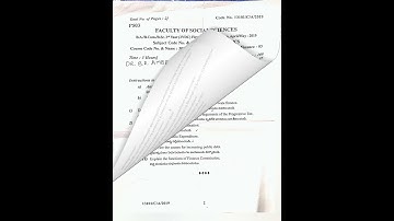 Dr.B.R. Ambedkar open university BA 3rd year Economics Question paper-2019|#braou #economics #exam