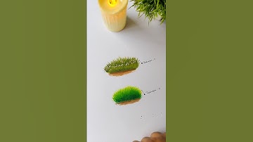 🤯Easy way to draw Grass| poster colour painting tutorial Day-8 #shorts #postercolour #toutorial