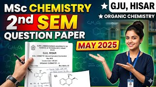 Msc chemistry 2nd Semester Question paper May, 2025 || GJU, Hisar screenshot 4