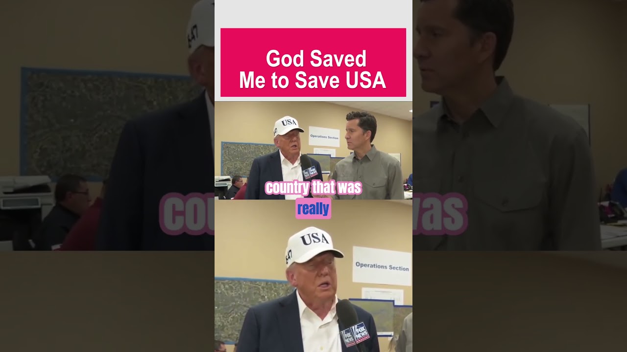 Trump: God saved me to save our country  ✨🇺🇸