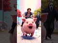 ブタさん走る🐷💨#cute #run#pig #race #とっとこ走る#ぶたさん #ハロウィン