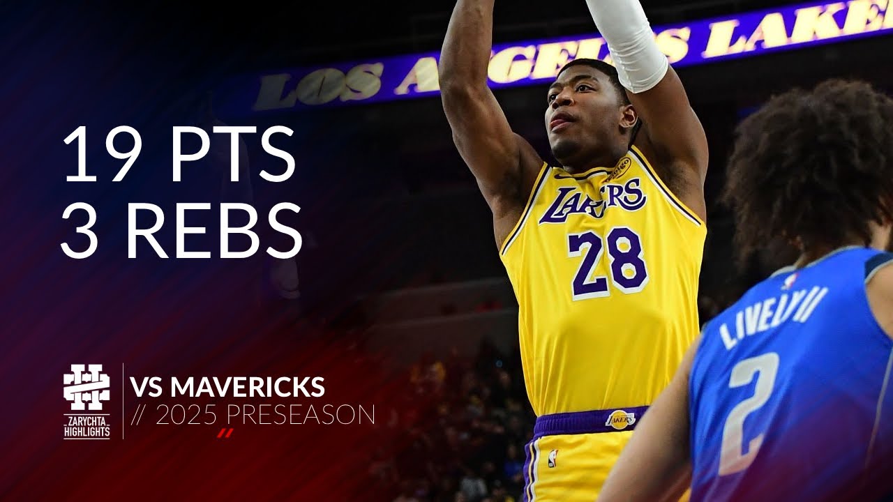 Rui Hachimura 19 pts 3 rebs vs Mavericks 2025 Preseason - YouTube