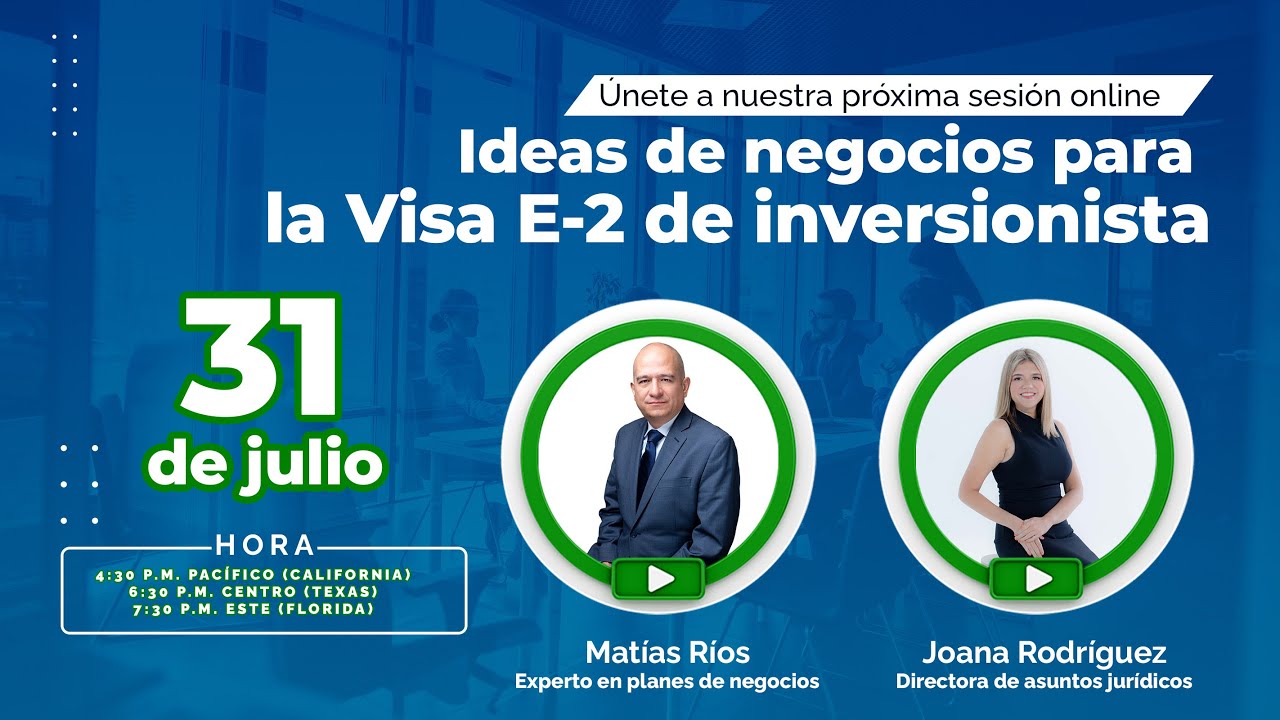 Ideas de negocios para la Visa E-2 de inversionista - YouTube