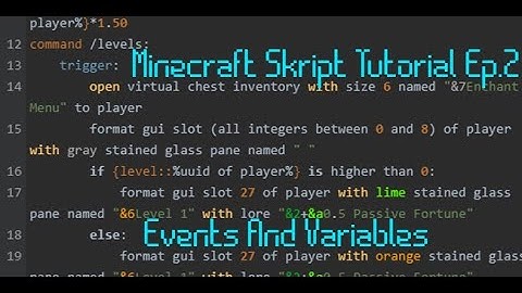 Skript Tutorial 2