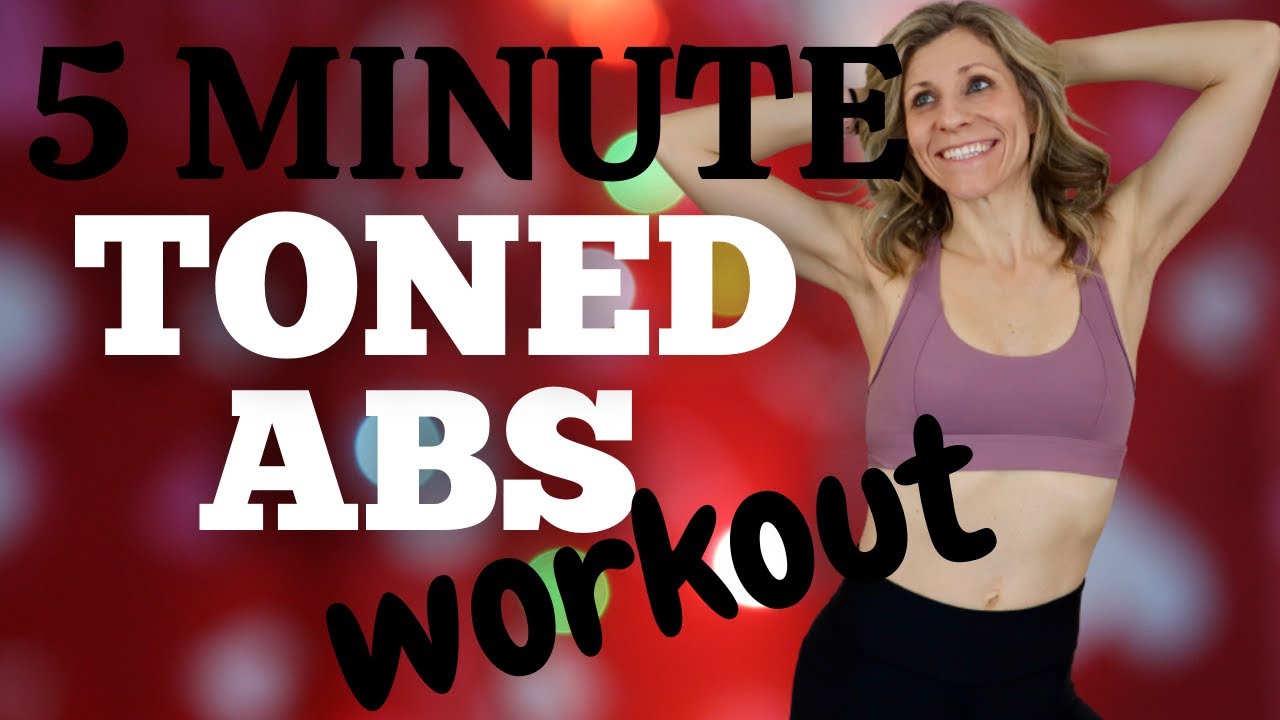 5 MINUTE BODYWEIGHT ABS WORKOUT (No Equipment) I Tight Toned Flat Belly ...