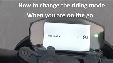 How to change / select riding modes on ducati hypermotard / ducati monster on the go.