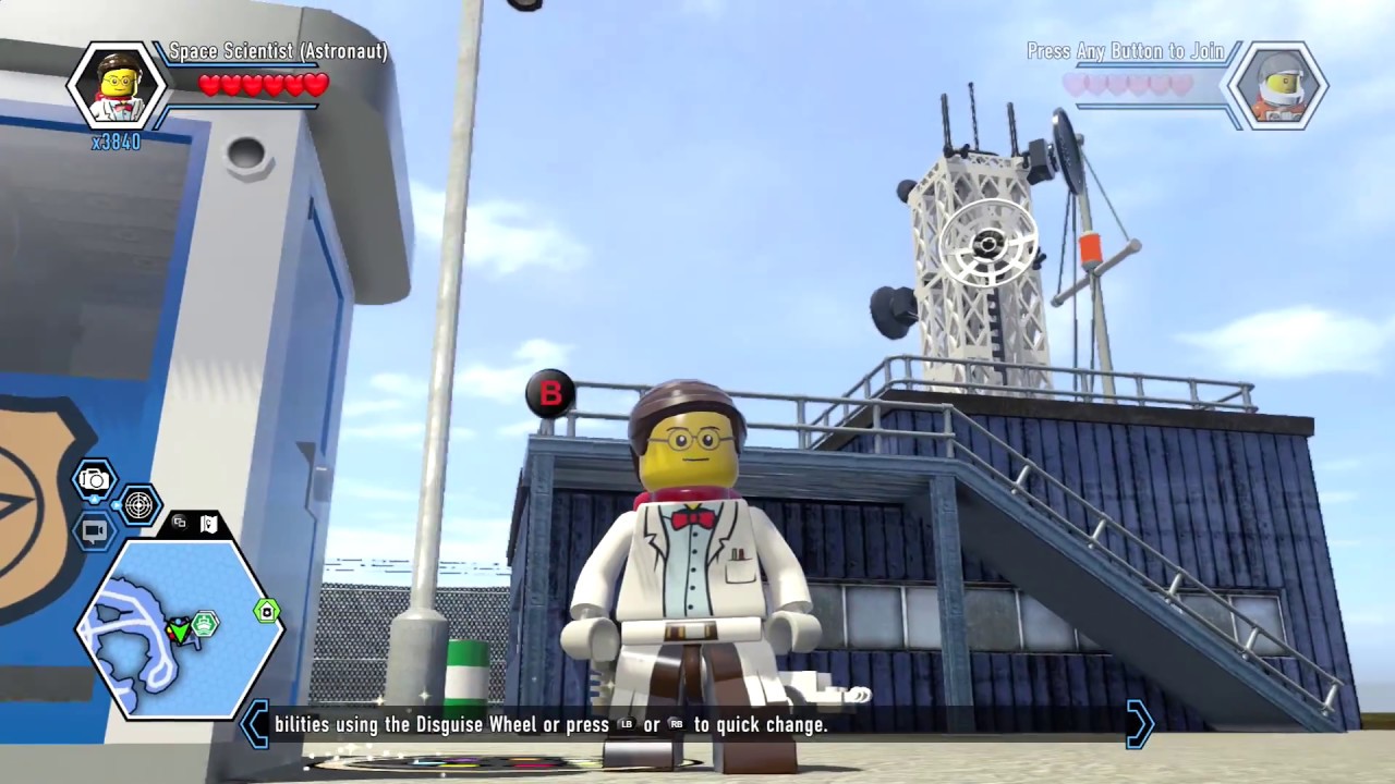 detaljeret igennem afstand LEGO City Undercover Remastered Space Scientist Unlock Location and Free  Roam Gameplay - YouTube