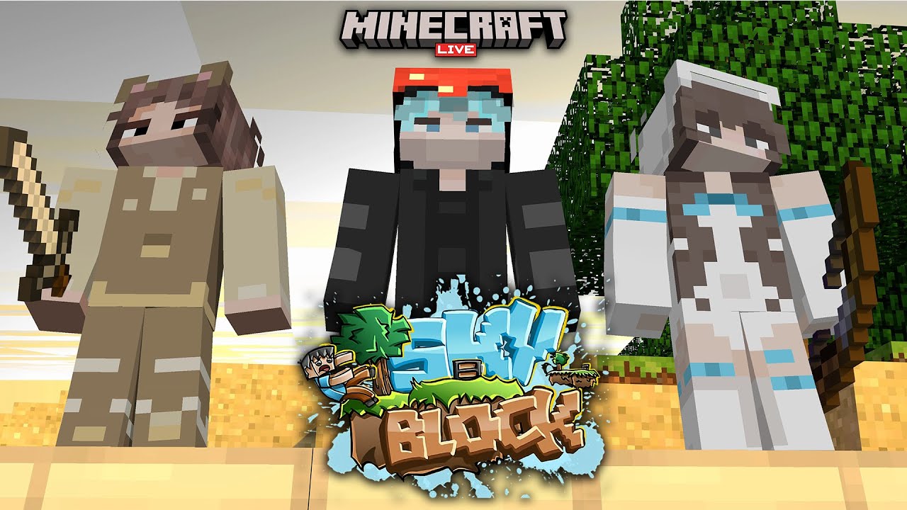 [🔴LIVE] Seharian Diatas Langit!!! | SkyBlock Minecraft - YouTube