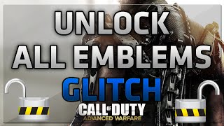 COD Advanced Warfare Glitches: Unlock ALL Emblems Glitch! How To Unlock All Emblems EASY! (COD AW)